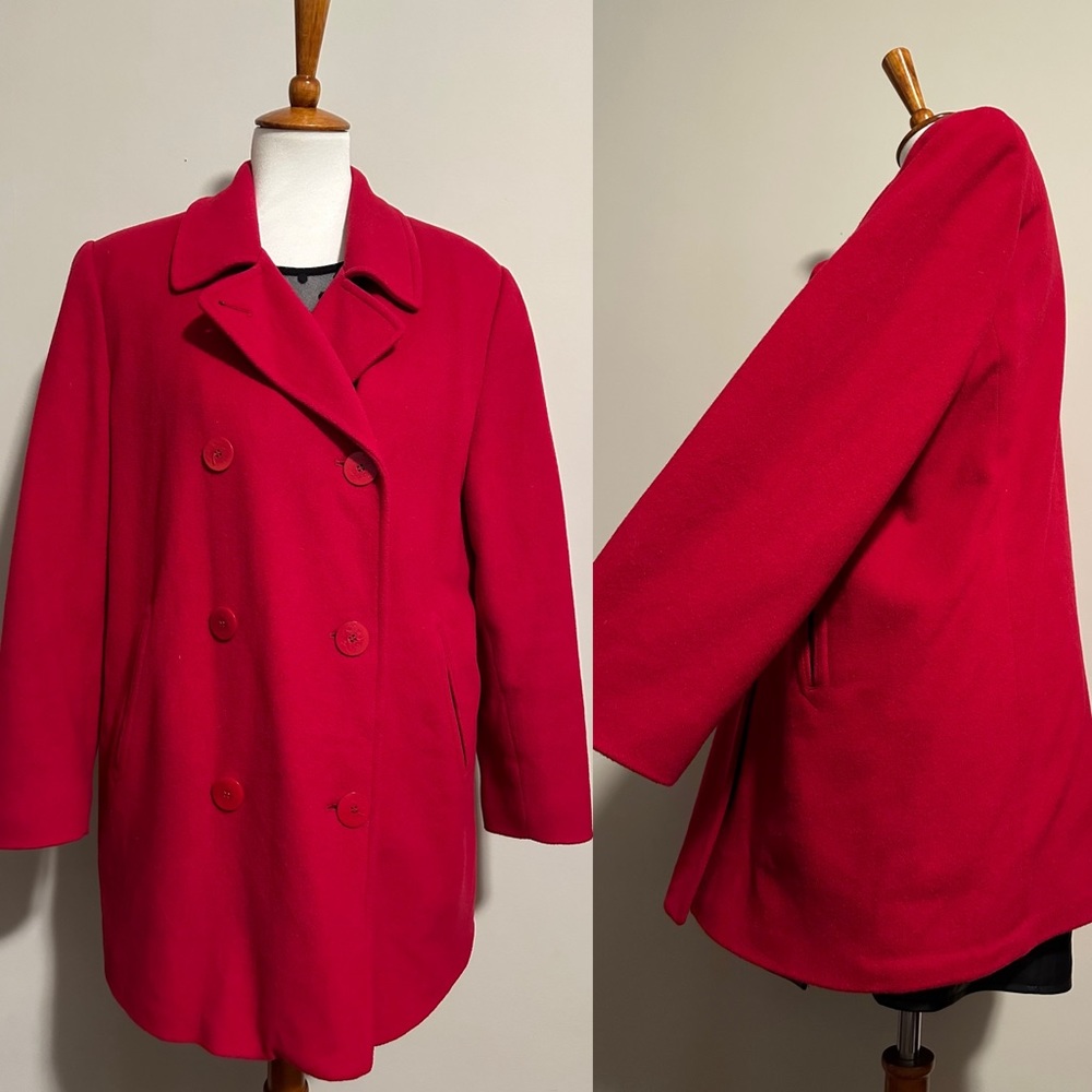 90’s L.L Bean Wool Cashmere Peacoat